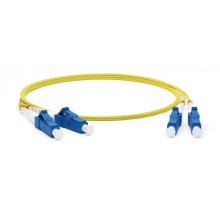 Патч-корд волоконно-оптический Hyperline FC-D2-9-LC/UR-LC/UR-H-10M-LSZH-YL