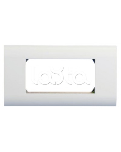 Панель лицевая 80x148, для 4х модулей 45x22.5 Hyperline FP-2M45-1-WH в Стерлитамаке Аксессуары для кабель-канала Pintop.ru