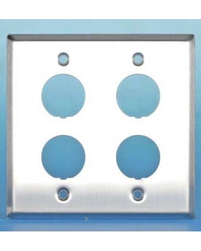 Панель лицевая для 4-х промышленных модулей Hyperline FP-IE-U-4-SL в Стерлитамаке Аксессуары для кабель-канала Pintop.ru