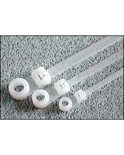 Хомут-стяжка нейлоновый 200x4,8 с отверстием под винт Hyperline GTM-200STC (100 шт/уп.) в Стерлитамаке Стяжки-хомуты Pintop.ru