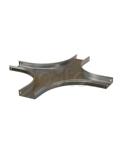 Ответвитель X-образный горизонтальный плавный Hyperline RST-CXS-300-50-0,8-R100-SZ в Стерлитамаке Аксессуары для лотков Pintop.ru