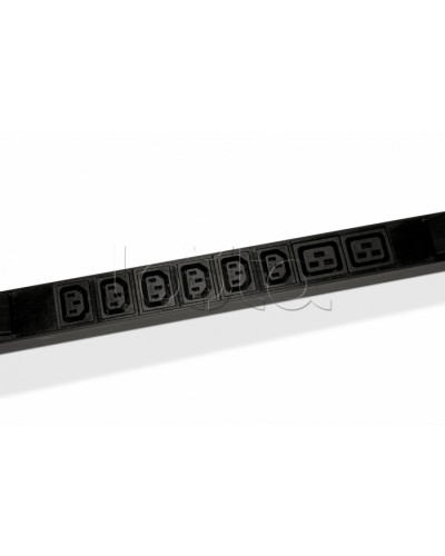 Блок розеток горизонтальный черн Hyperline (SHE19-6IEC-2BIEC-CB) в Стерлитамаке Блоки розеток Pintop.ru