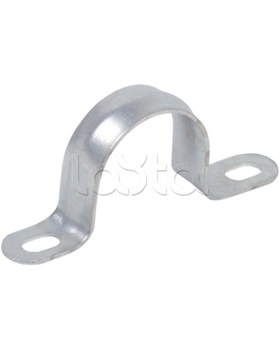 Скоба двухлапковая d31-32 IEK CMAT11-31-100 в Стерлитамаке Держатели, клипсы, скобы Pintop.ru