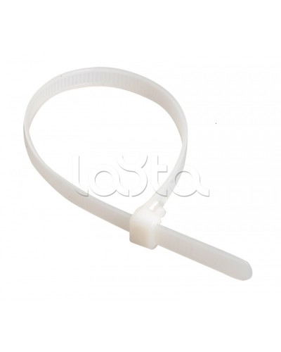 Стяжка 300x3,6 мм нейлоновая, белая IEK UHH31-D036-300-100 в Стерлитамаке Стяжки-хомуты Pintop.ru