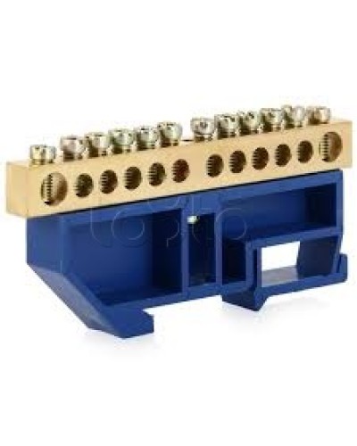 Шина нулевая с DIN-изолятором ШНИ-6x9-10-Д-С IEK YNN10-69-10D-K07 в Стерлитамаке Клеммные колодки Pintop.ru