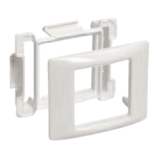 Рамка и суппорт универсальные на 2 модуля белые IEK CKK-40D-RU2-K01