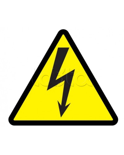 Самоклеящаяся этикетка: 160x160x160, символ Молния IEK (YPC30-MOLNI-6-100) в Стерлитамаке Дополнительное оборудование для ОПС Pintop.ru