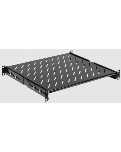 Полка стационарная L=400мм черная ITK FS05-400PI-R в Стерлитамаке Полки для шкафов и стоек Pintop.ru