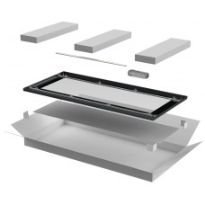 ITK LINEA N Дверь стеклянная 800мм шкафа 18U чер. (LN05-18U8X-DR)