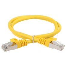 ITK Коммутационный шнур (патч-корд), кат.5Е FTP, 0,5м, желтый (PC05-C5EF-05M)