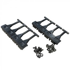 Кабельная гребенка 4U универс, с пальцами глубиной 106 мм, 2 шт. в комп, черная LANMASTER (LAN-DC-CB-4U-PF/S)