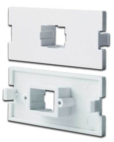 Вставка модульная под SC симплексный адаптер в розетку LAN-MB, белая LANMASTER LAN-MBP-1SC-WH в Стерлитамаке Коннекторы Pintop.ru
