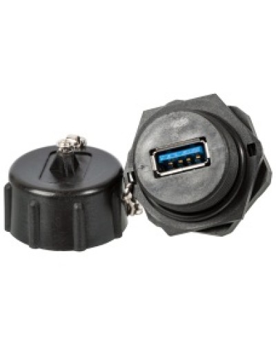 ндустриальный соединительный модуль USB 3.0, IP67, с крышкой LANMASTER (LAN-OK-USB30/180-WP) в Стерлитамаке Коммутационные изделия Pintop.ru