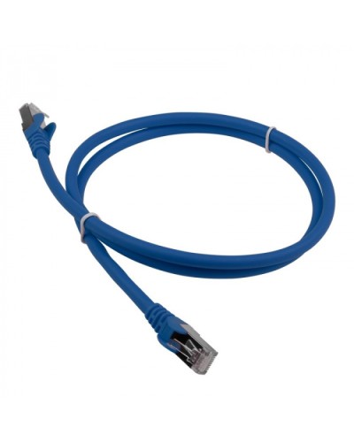 Патч-корд LSZH FTP кат.6A, 10 м, синий LANMASTER LAN-PC45/S6A-10-BL в Стерлитамаке Патч-корды и пигтейлы Pintop.ru