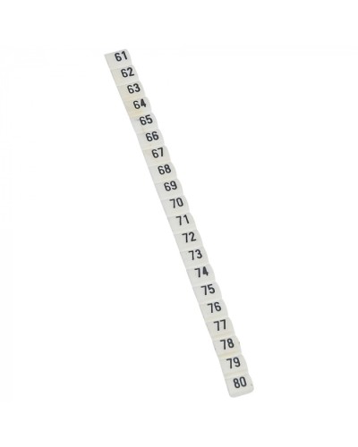 Маркер CAB3 цифры 61-80 Legrand 038163 в Стерлитамаке Аксессуары для кабель-канала Pintop.ru