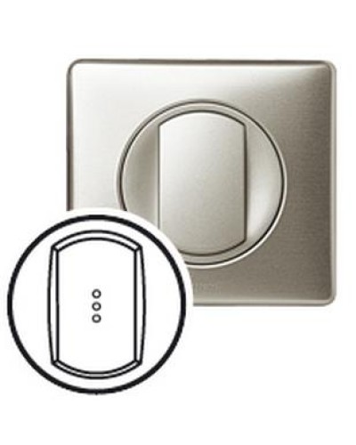 Лицевая панель для выключателя с индикацией титан Celiane Legrand 068303 в Стерлитамаке Аксессуары для кабель-канала Pintop.ru