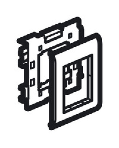 Суппорт Mosaic на 2 модуля 110 мм METRA Legrand (638086) в Стерлитамаке Аксессуары для кабель-канала Pintop.ru