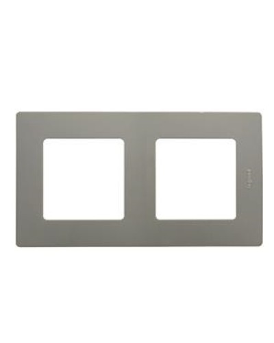 Рамка 2 поста Etika светлая галька Legrand 672522 в Стерлитамаке Аксессуары для кабель-канала Pintop.ru
