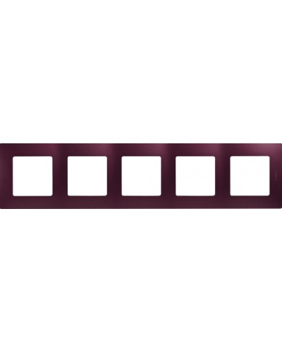 Рамка 5 постов Etika сливовый Legrand 672565 в Стерлитамаке Аксессуары для кабель-канала Pintop.ru