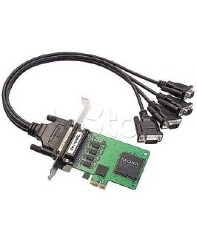 Плата 4-портовая RS-232 для шины PCI Express Moxa CP-104EL-A-DB9M в Стерлитамаке Сетевые карты Pintop.ru