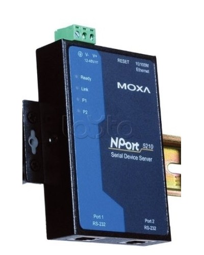 Сервер 2-портовый RS-232 в Ethernet Moxa NPort 5210-T в Стерлитамаке Дополнительное оборудование для ОПС Pintop.ru
