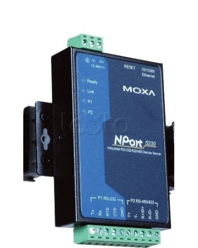 Сервер 2-портовый RS-232 + RS-422/485 в Ethernet Moxa NPort 5230-T в Стерлитамаке Дополнительное оборудование для ОПС Pintop.ru