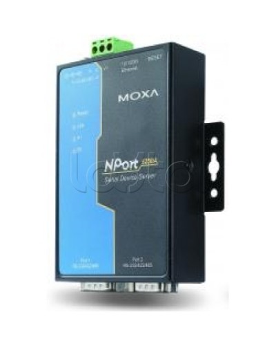 Сервер 2-портовый RS-232/422/485 в Ethernet Moxa NPort 5250A-T в Стерлитамаке Дополнительное оборудование для ОПС Pintop.ru
