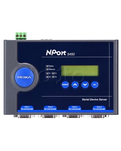 Сервер 4-портовый RS-232/422/485 в Ethernet Moxa NPort 5450-T в Стерлитамаке Дополнительное оборудование для ОПС Pintop.ru