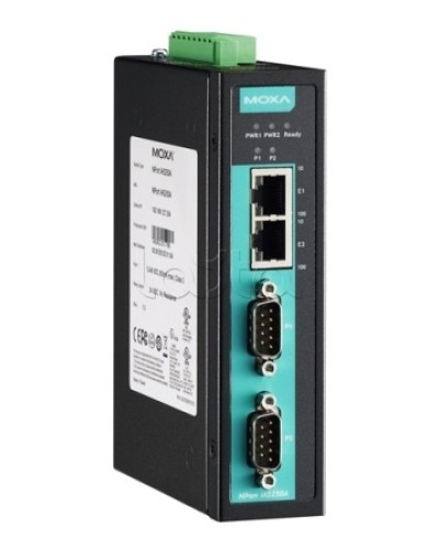Сервер 2-портовый RS-232/422/485 в Ethernet Moxa NPort IA-5250A-T в Стерлитамаке Дополнительное оборудование для ОПС Pintop.ru