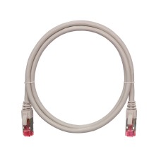 Шнур коммутационный 2хRJ45/8P8C S/FTP кат.6 (NMC-PC4SE55B-010-C-GY) NIKOMAX (1м)