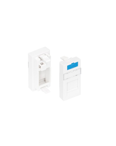 Вставка 22,5x45 KeyStone 1 порт NIKOMAX (NMC-PM1P-PH-WT) в Стерлитамаке Аксессуары для кабель-канала Pintop.ru