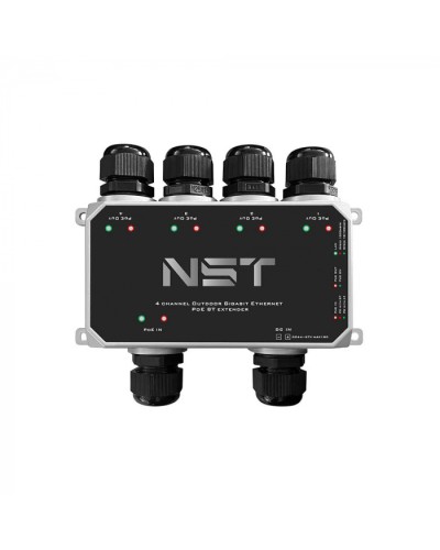 Уличный Ultra PoE удлинитель - коммутатор Gigabit Ethernet до 250м на 5 портов NST NS-EXSW-5GP/W в Стерлитамаке Дополнительное оборудование для сетей Pintop.ru