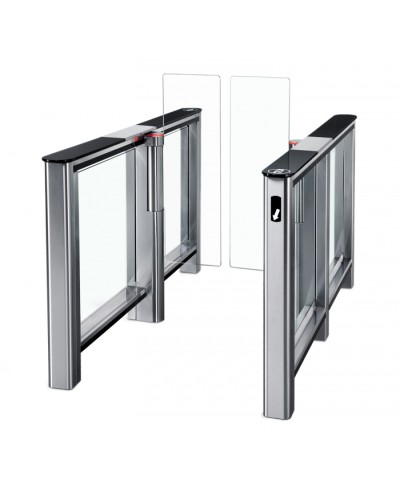 Турникет PERCo-ST-01 (с крышками из закаленного стекла с центральной вставкой из нерж. сталь со створками 575) в Стерлитамаке Турникеты Pintop.ru