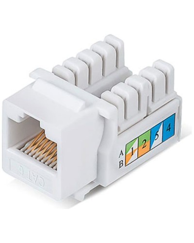 Модуль Keystone Jack RJ-45(8P8C), UTP неэкранированный, CAT 6, тип 90 градусов, белый REXANT PRO 02-0254 в Стерлитамаке Модули Keystone Pintop.ru