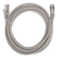 Патч-корд F/UTP, CAT 5e, RJ45-RJ45, 26AWG, LSZH, серый, 3м REXANT 02-0110-3