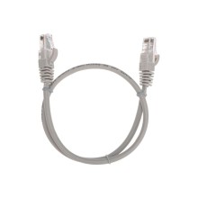 Патч-корд U/UTP, CAT 5e, RJ45-RJ45, 26AWG, LSZH, серый, 0,5м REXANT 02-0100-05