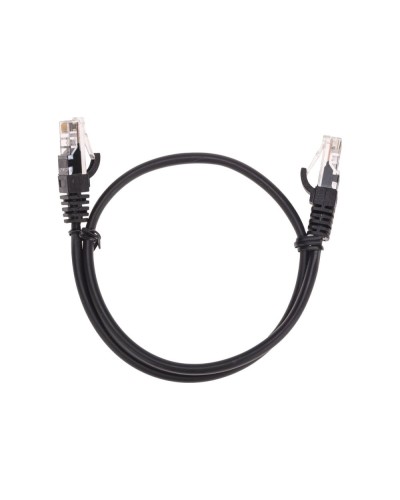 Патч-корд U/UTP, CAT 5e, RJ45-RJ45, 26AWG, LSZH, черный, 0,5м REXANT 02-0102-05 в Стерлитамаке Патчкорды (медные) Pintop.ru