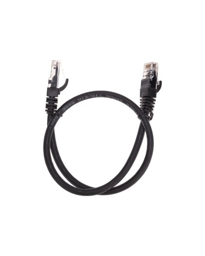 Патч-корд U/UTP, CAT 6, RJ45-RJ45, 26AWG, LSZH, черный, 0,5м REXANT 02-0292-05 в Стерлитамаке Патчкорды (медные) Pintop.ru