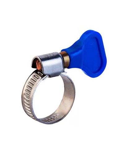 Хомут червячный 16-25/9-0,7мм, с ключом, нержавеющая сталь W2, (50 шт/уп) REXANT 07-0716-1 в Стерлитамаке Стяжки-хомуты Pintop.ru