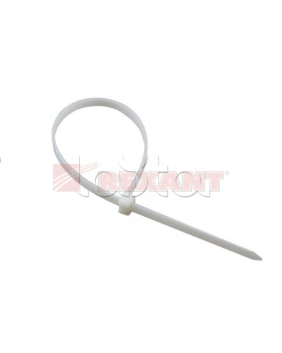 Хомут-стяжка нейлоновый, многоразовый 3х100 мм СКМ-100 белый (100шт/уп) REXANT 07-0109 в Стерлитамаке Стяжки-хомуты Pintop.ru