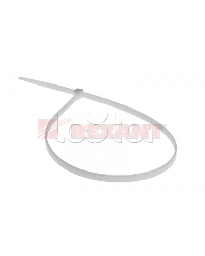Хомут-стяжка нейлоновый 5х500 мм белый (100шт/уп) REXANT 07-0500 в Стерлитамаке Стяжки-хомуты Pintop.ru