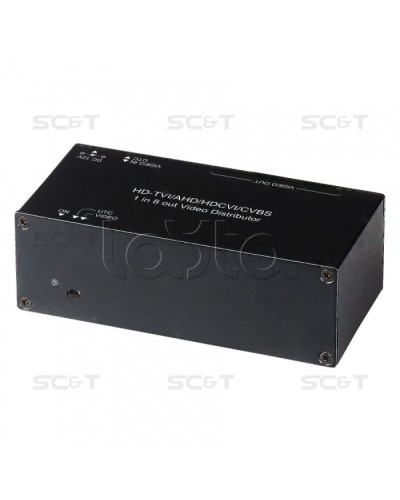 Распределитель видеосигнала HDCVI/HDTVI/AHD SC&T CD108HD в Стерлитамаке Видеоусилители, Модуляторы, Делители Pintop.ru