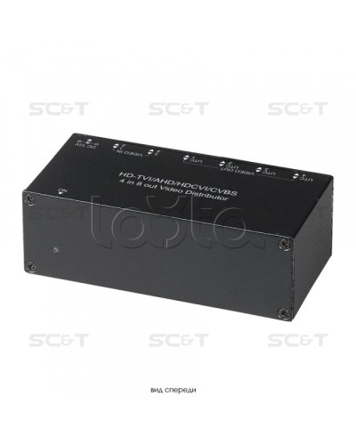 Распределитель видеосигнала HDCVI/HDTVI/AHD/CVBS SC&T CD408HD в Стерлитамаке Видеоусилители, Модуляторы, Делители Pintop.ru