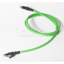 Коммутационный шнур категории 6, U/UTP, 4х2х(7х0,21), LSZH, 2м, зеленый SPL (500014)