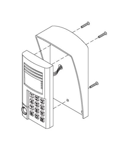 Комплект монтажный для блоков вызова БВД-SM100х, БВД-341х, БВД-402х, БВД-404х Vizit МК-341 в Стерлитамаке Аксессуары для многоабонентных систем Pintop.ru