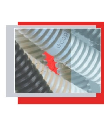 Труба гофрированная ПВХ легкая, с зондом диам. 50 мм (1шт=15м) Экопласт 10150-15 в Стерлитамаке Труба гофрированная Pintop.ru