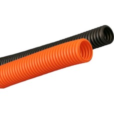 Труба ПНД гофрир. тяжелая, цвет чёрный, диам 40мм Экопласт 21040