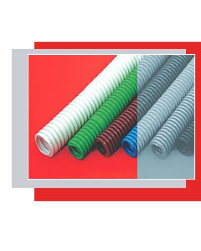 Труба гофрированная ПНД тяжелая диам 25 мм, с зондом Экопласт 21125 в Стерлитамаке Труба гофрированная Pintop.ru