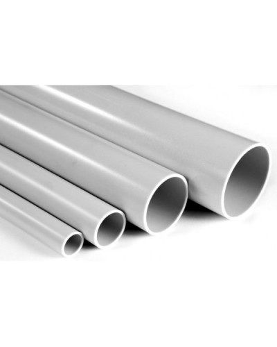 Труба гладкая ПВХ жесткая сверхтяжелая диам 40, цвет серый (3м) Экопласт 32040 в Стерлитамаке Гладкая труба Pintop.ru