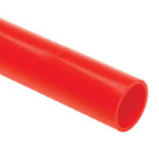 Труба ПВХ гладкая, для аспирационной системы, 25/22мм (3м), красный Экопласт 33025-RD